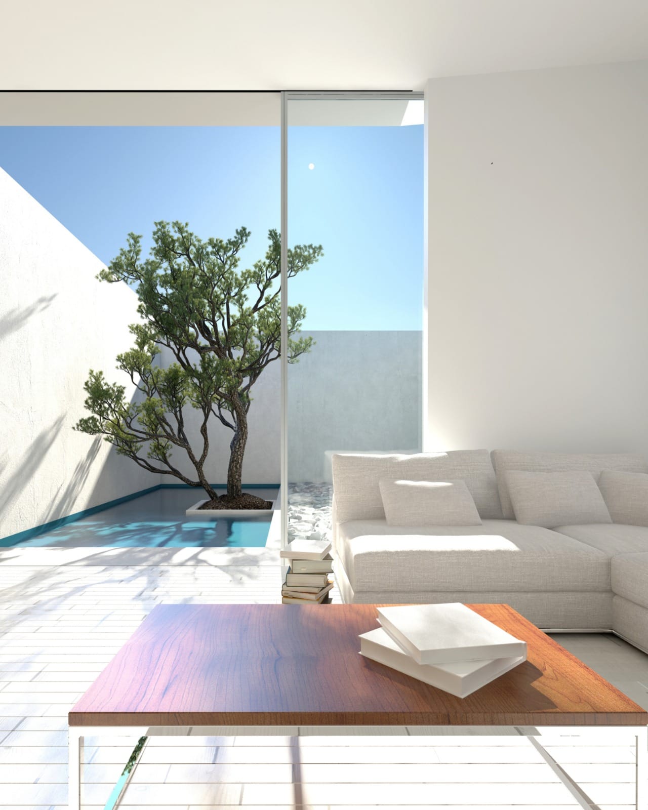 Interior contemporáneo para alojamiento amueblado de corta estancia en Dubái